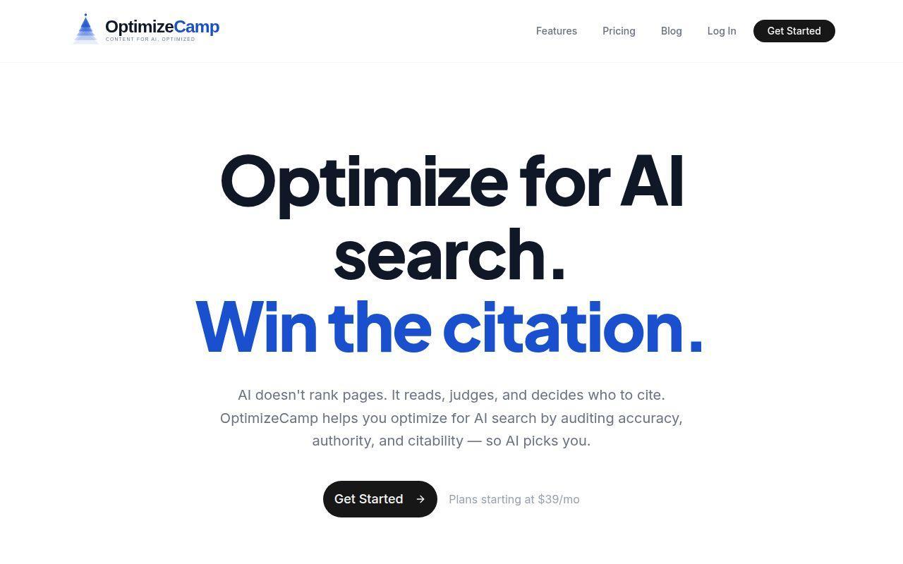 OptimizeCamp screenshot